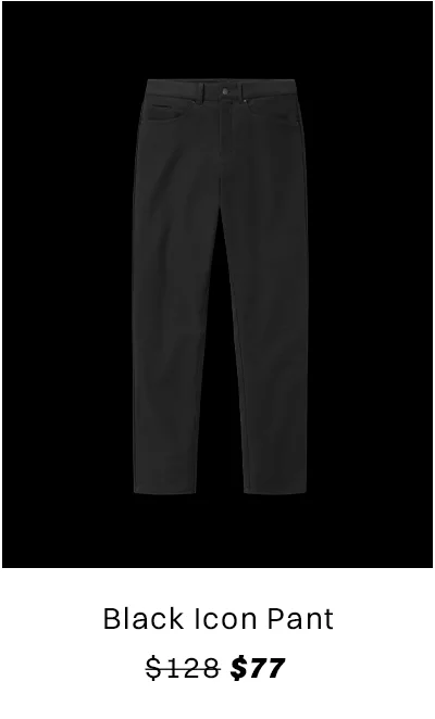 Black Icon Pant