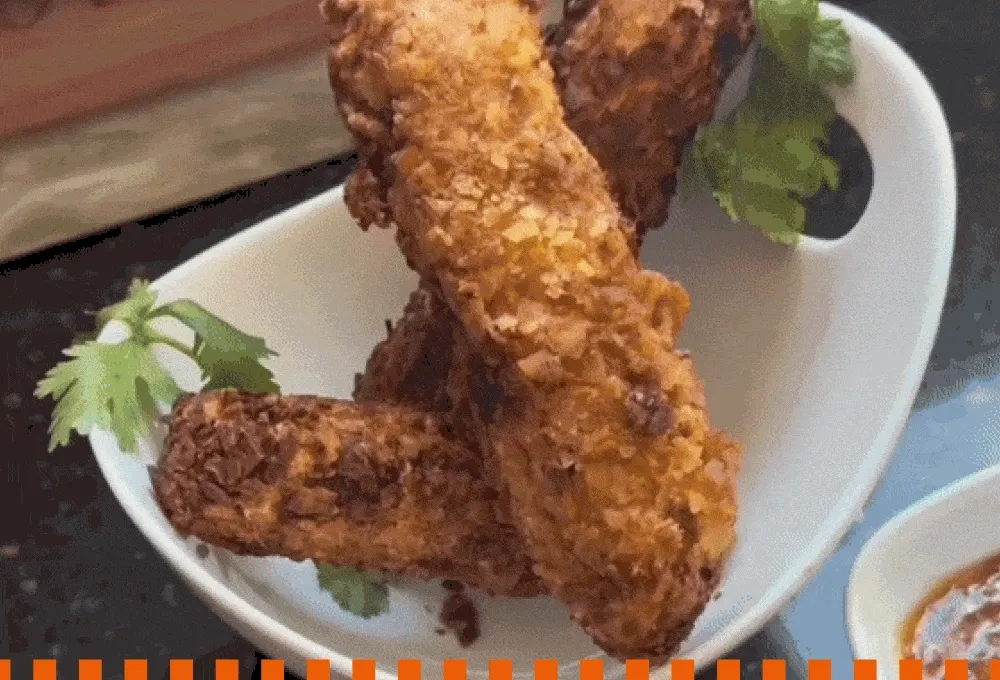 Caribbean Mozzarella Sticks with Mayofrito