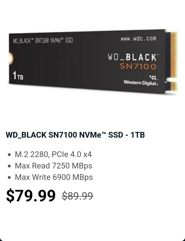 WD_BLACK SN7100 NVMe™  SSD - 1TB