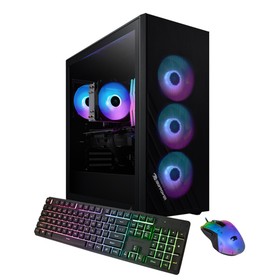 iBUYPOWER Scale Gaming Desktop Computer, AMD Ryzen 5 4500 3.6GHz, 16GB RAM, 1TB SSD, AMD Radeon RX 6400 4GB, Windows 11 Home