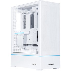 Lian-Li SUP01 RGB Tempered Glass ATX Small Tower Computer Case, White