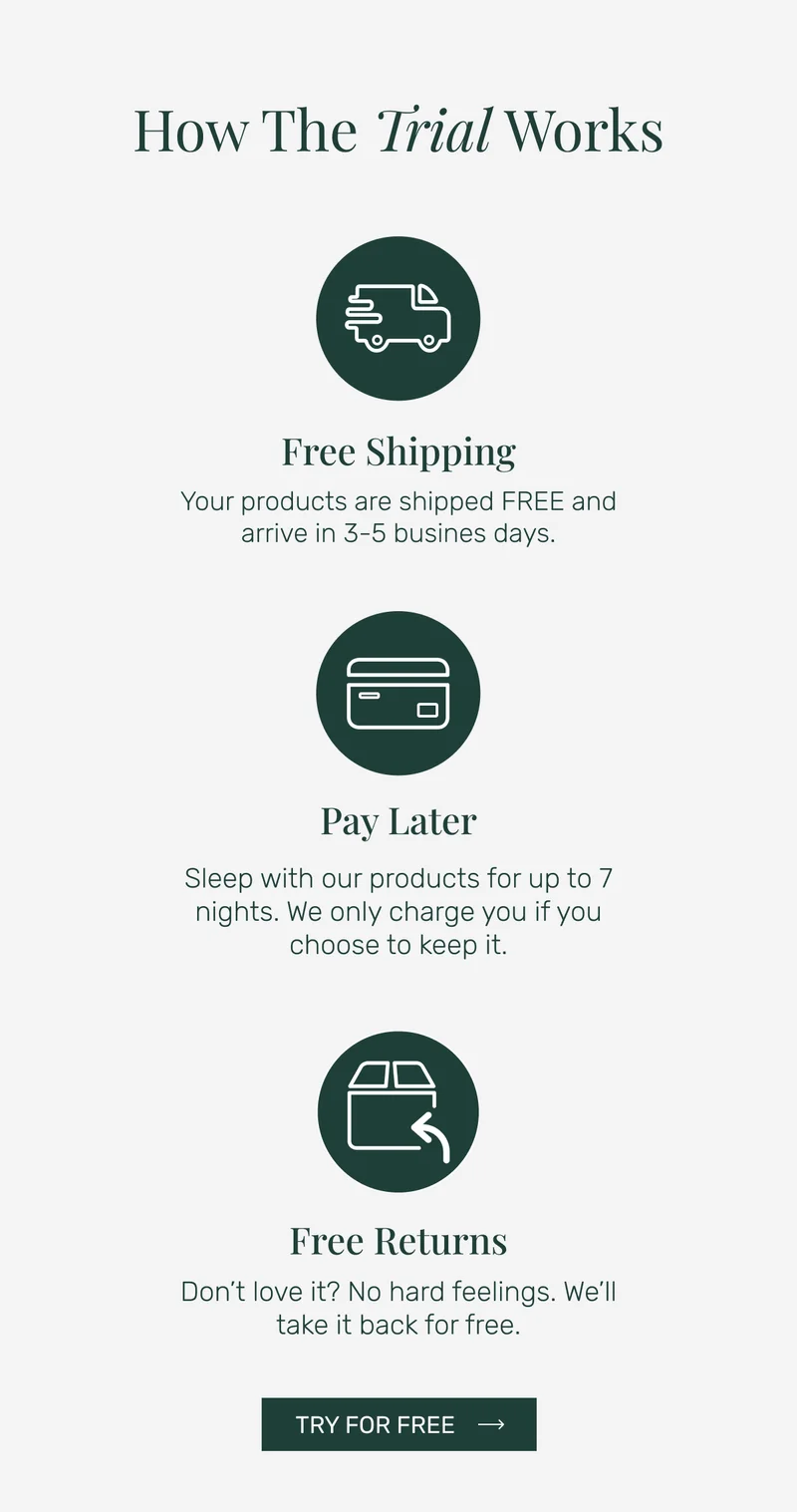 Free shipping and free returns