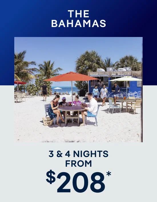 The Bahamas – 3 & 4 Nights From Miami – Click to View Cruises & Book Now