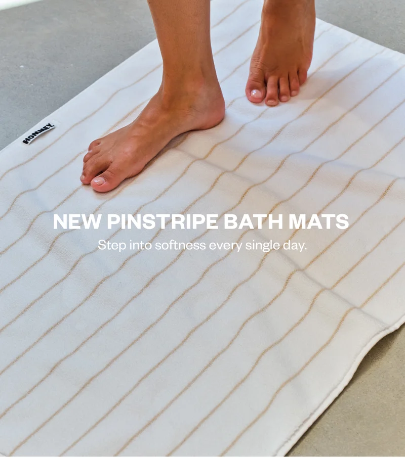 New Pinstripe Bath Mats
