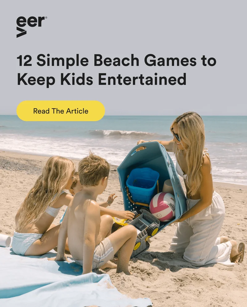 12 simple beach games to keep kids entertained - read the article