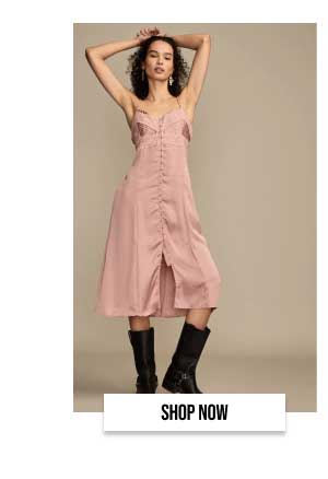 Shop pintuck lace midi dress