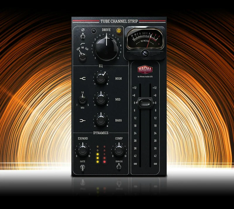 Magma Tube Channel Strip - Sculpt tracks quickly with RICH analog Magma sound