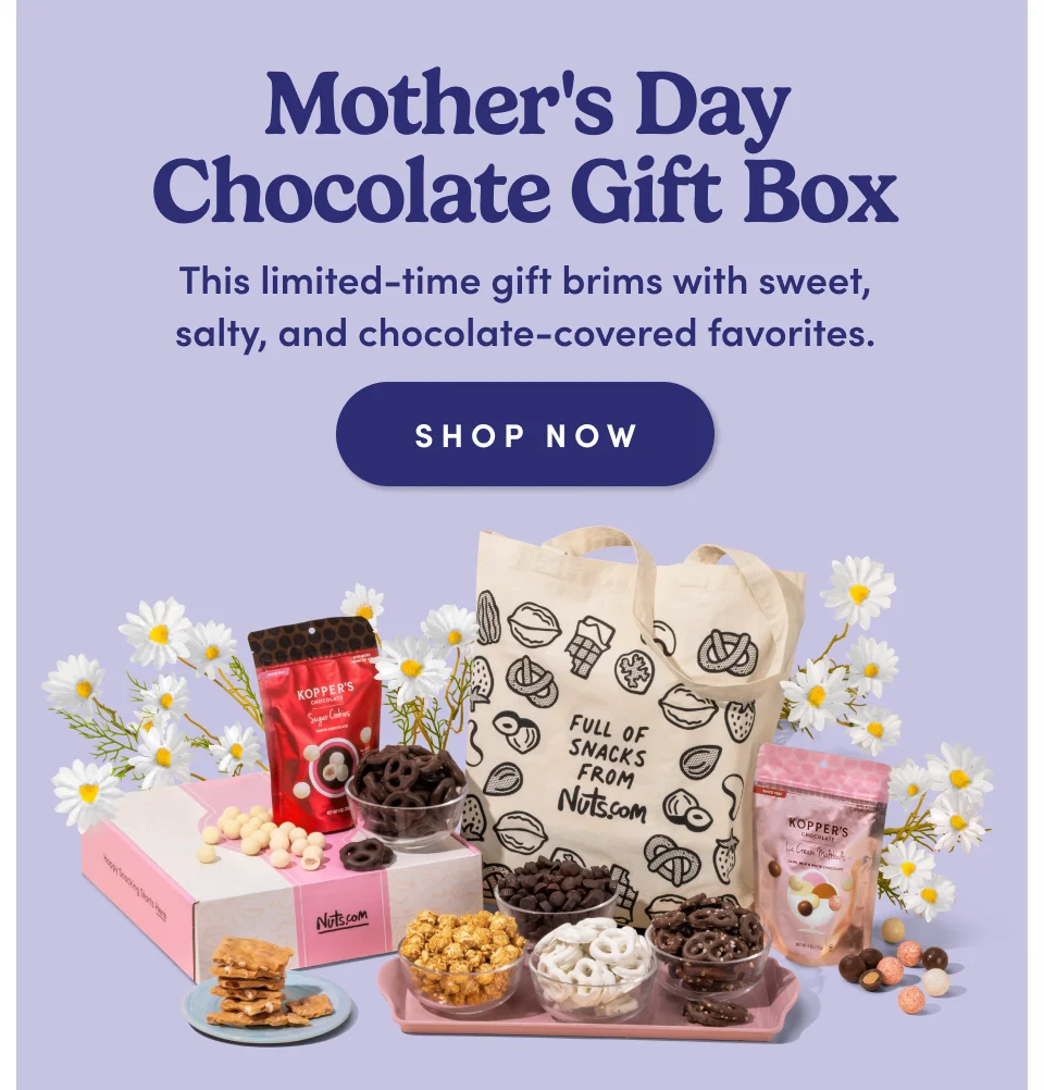 Mother's Day Chocolate Gift Box: This limited-time gift brims with sweet, salty, and chocolate-covered favorites.