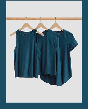 Featherweight On The Down Low Tee in Blue Gem Heather