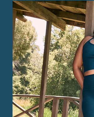 Spacedye Out Of Pocket High Waisted Midi Legging in Blue Gem Heather