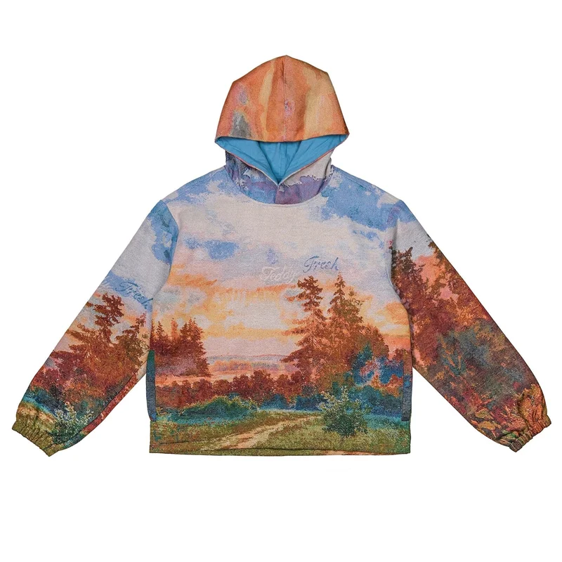 Image of Tapestry Landscape Watercolor Hoodie