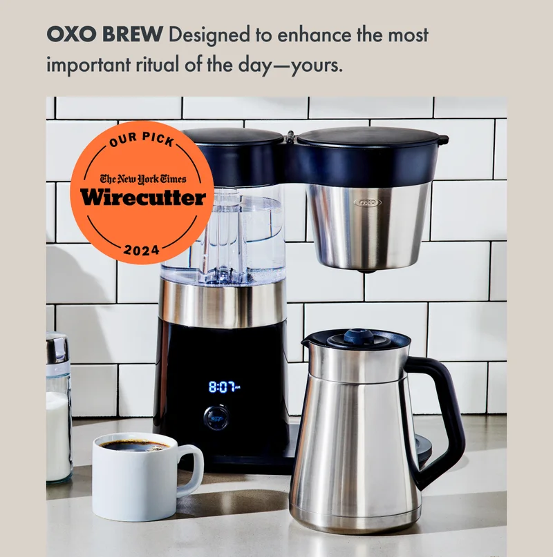 OXO BREW designed to enhance the most important ritual of the day-yours.