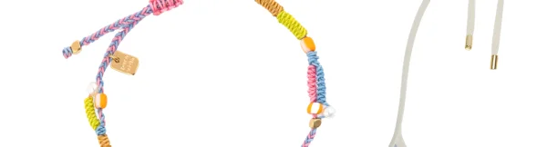 MESA MIXED BEAD AND BRAID GOLD BRACELET
