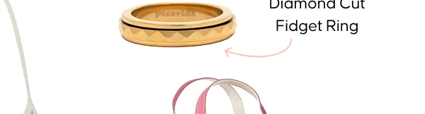 DIAMOND CUT FIDGET RING