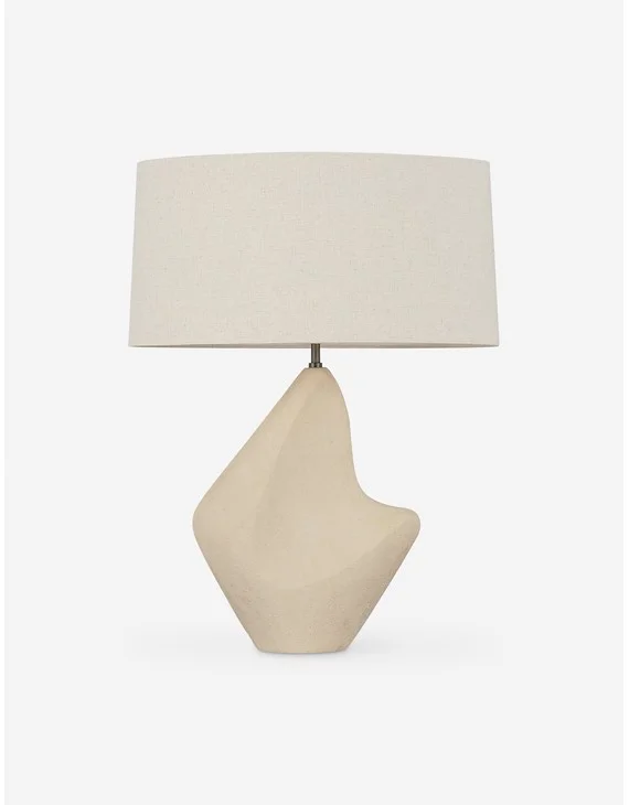 Mace Table Lamp-Ivory
