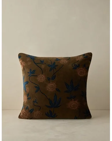 Royce Velvet Pillow - Olive / Square