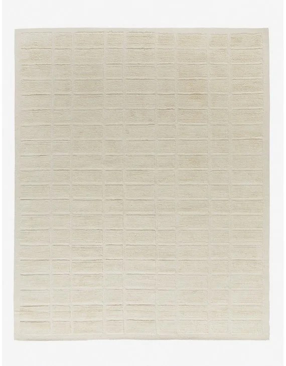 Geller Hand-Tufted Wool Rug-Ivory / 8' x 10'