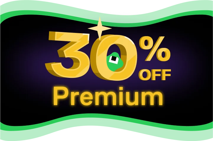 30% off Premium