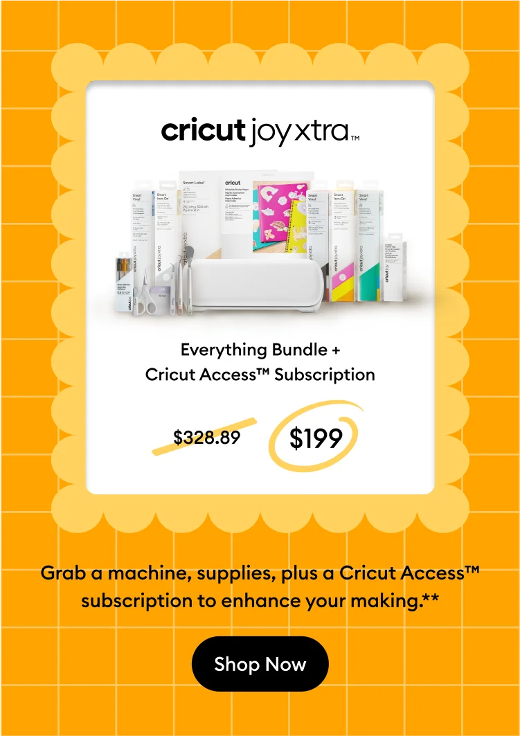 Grab a machine, supplies, plus a Cricut Access™ subscription to enhance your making.