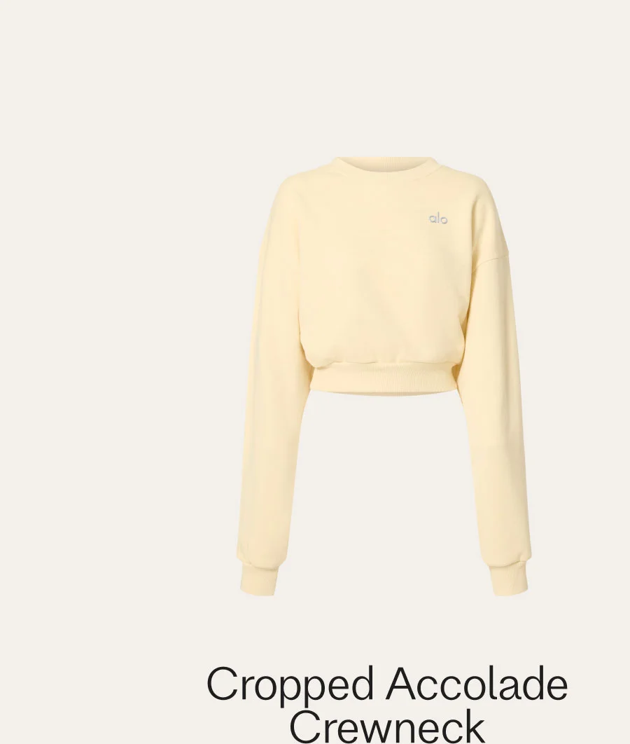 Cropped Accolade Crewneck