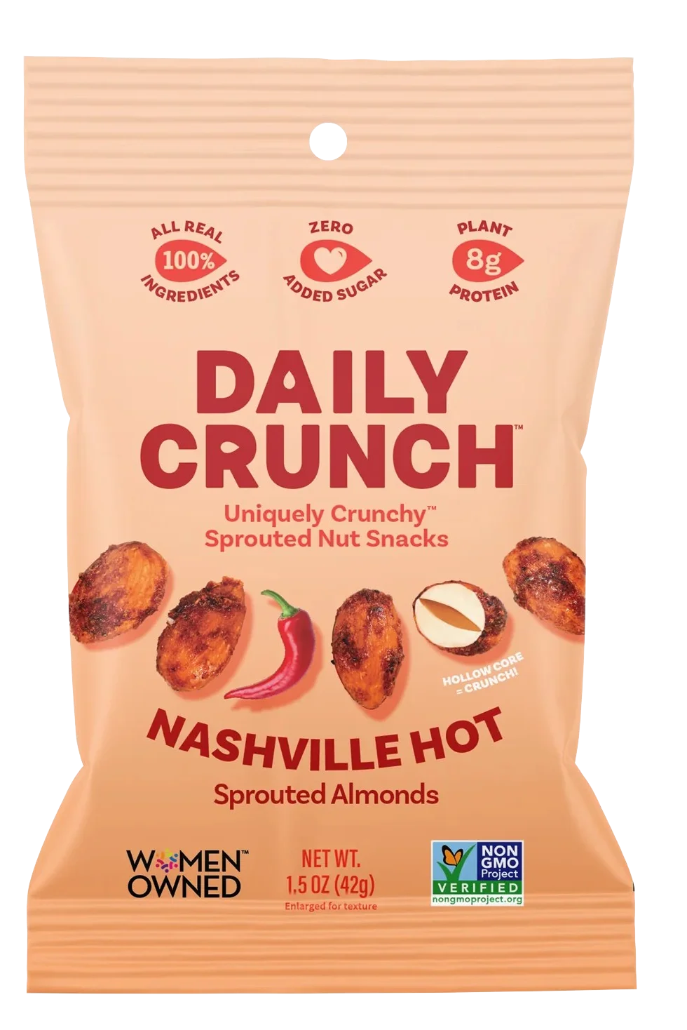 Image of Daily Crunch Nashville Hot Sprouted Almonds
