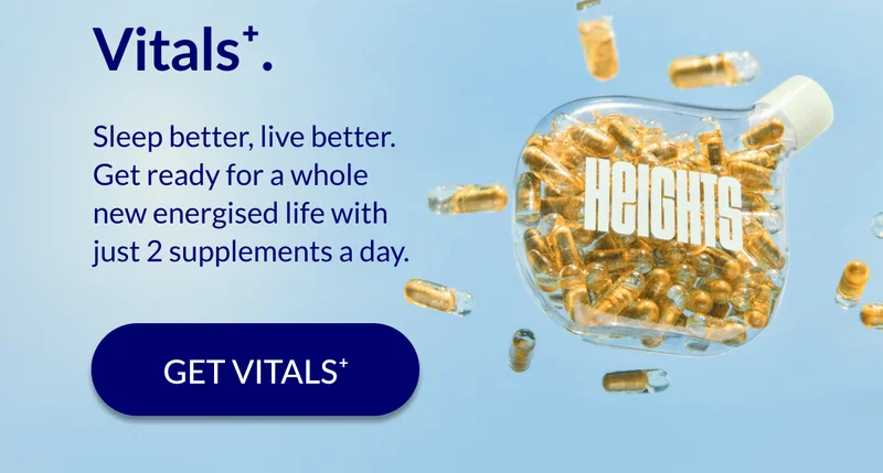 Sleep better, live better. Get ready for a whole new energised life with just 2 supplements a day.