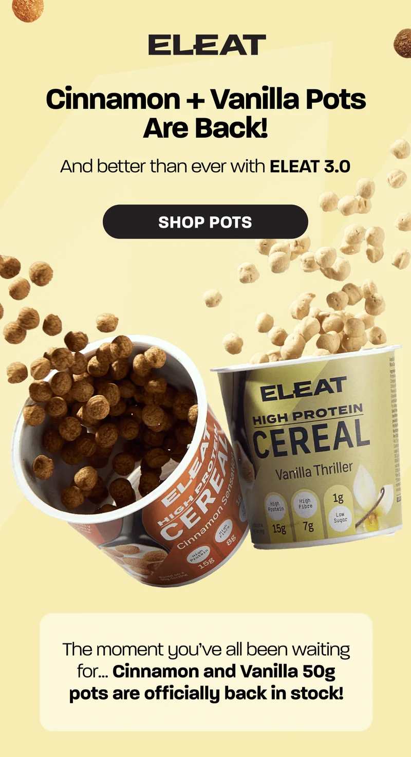 Cinnamon + Vanilla Pots are back! And better than ever with ELEAT 3.0. SHOP POTS >