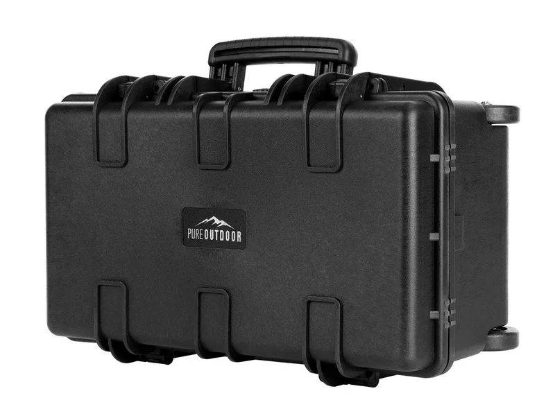 Pure Outdoor 22" X 14" X 10" Hard Case With Wheels