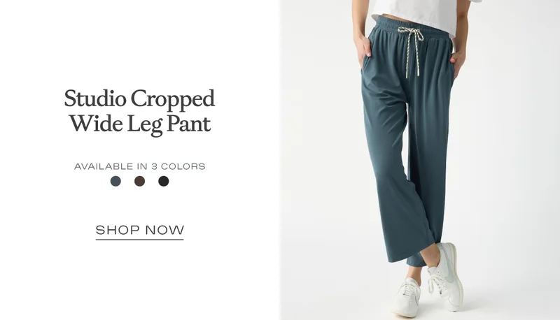 Studio Cropped Wide Leg Pant