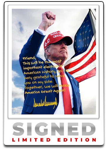 Signed Trump Photo
