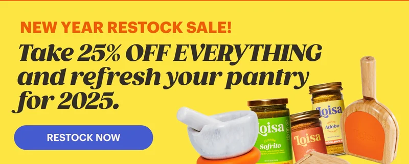 New Year Restock Sale! TAKE 25% OFF EVERYTHING and refresh your pantry for 2025. RESTOCK NOW