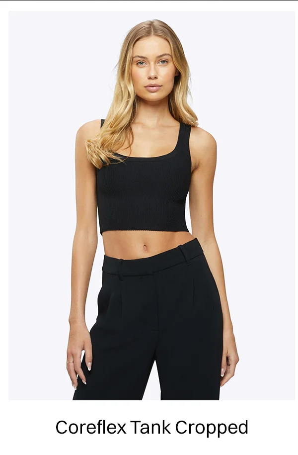 Black Coreflex Tank Cropped