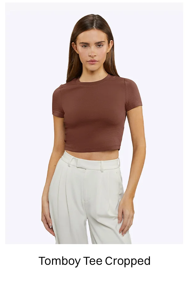 Chocolate Tomboy Tee Cropped