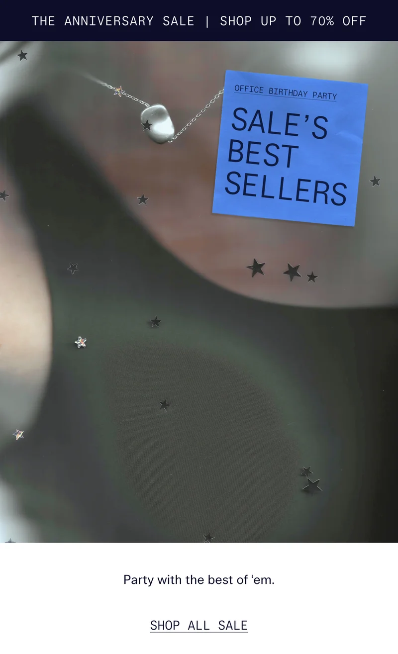 The Anniversary Sale   |   Shop Up to 70% Off | Office Birthday Party Sale's Best Sellers