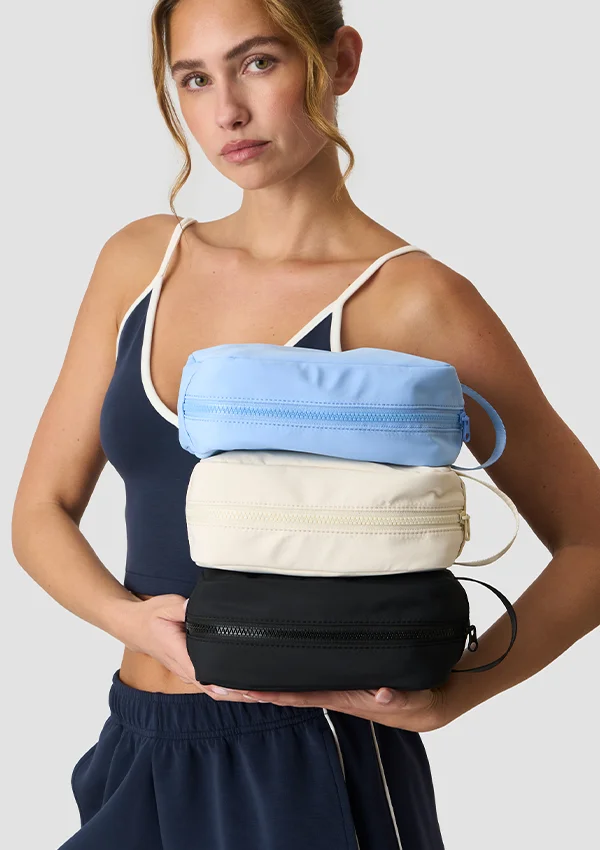 Toiletry Bag Banner Blue