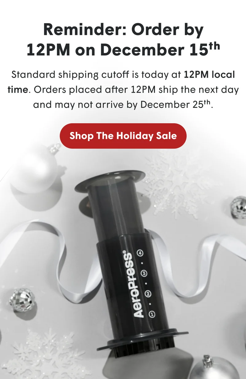 Reminder: Order by 12PM on December 15th
