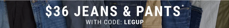 $36 Jeans & Pants* With Code: discount code