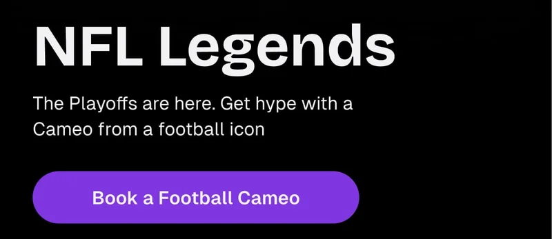 NFL Legends - Book a Football Cameo