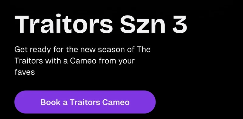 Traitors Szn 3 - Book a Traitors Cameo