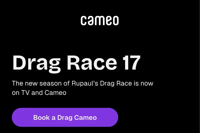 Drag Race 17 - Book a Drag Cameo