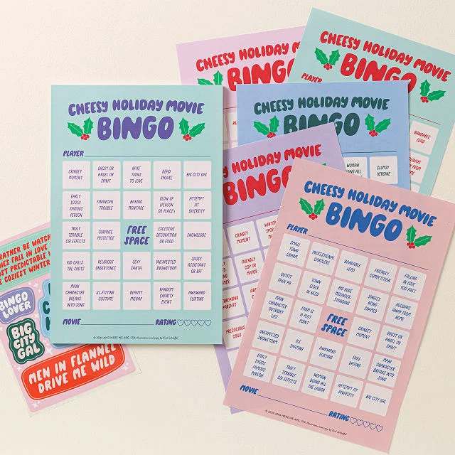 Cheesy Holiday Movie Bingo​
