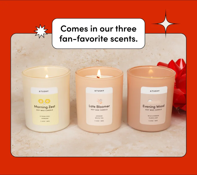 COMES IN THREE SCENTS