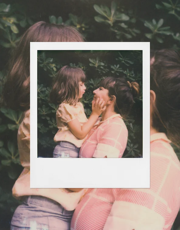 Polaroid picture result with light panting