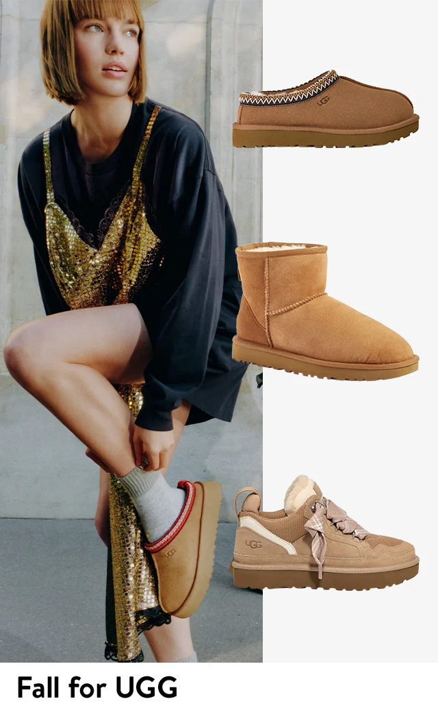 Women wearing UGG footwear.