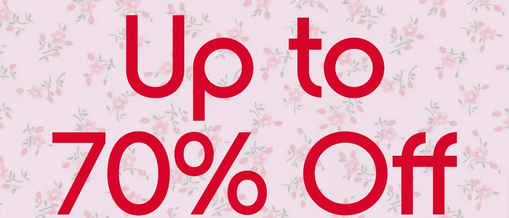 Up to 70% Off