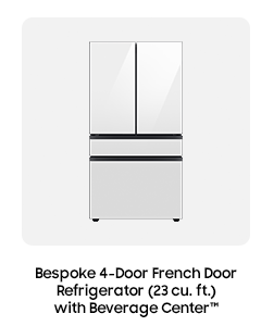 Bespoke 4-Door French Door Refrigerator (23 cu. ft.) with Beverage Center™