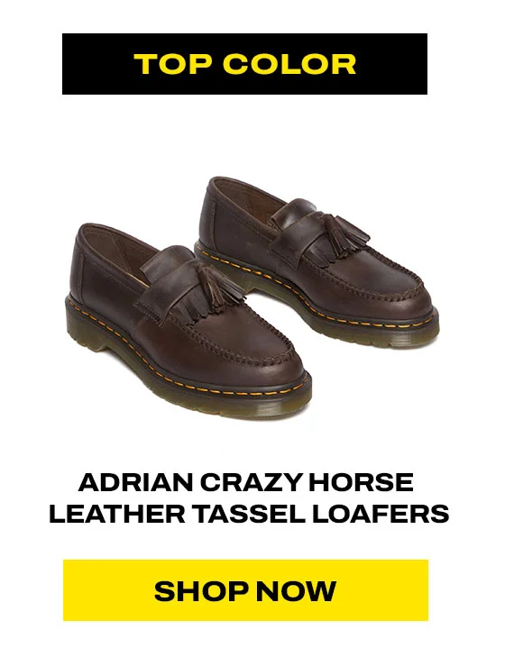 ADRIAN CRAZY HORSE LEATHER TASSEL LOAFERS