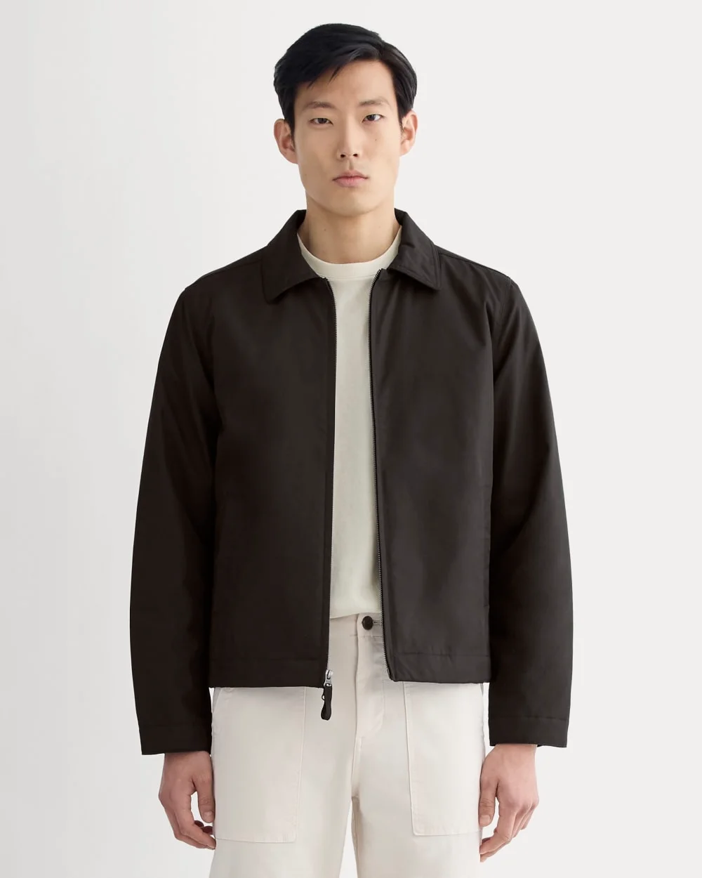 Image of The Filled Harrington Jacket | Black
