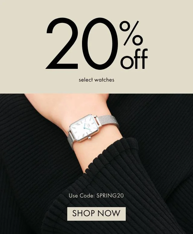 Last chance 25% off select watches | Shop Now