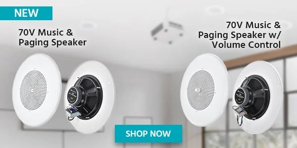 NEW 70V Music & Paging Speaker 20W Max/10W RMS Shop Now